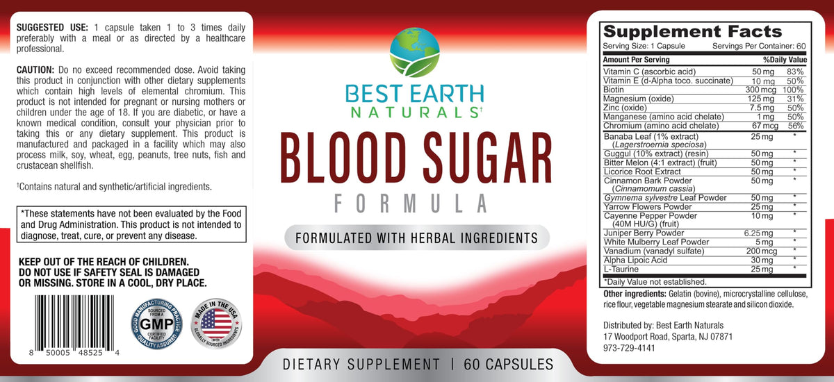 Best Earth Naturals Blood Sugar Formula with Cinnamon - image 3
