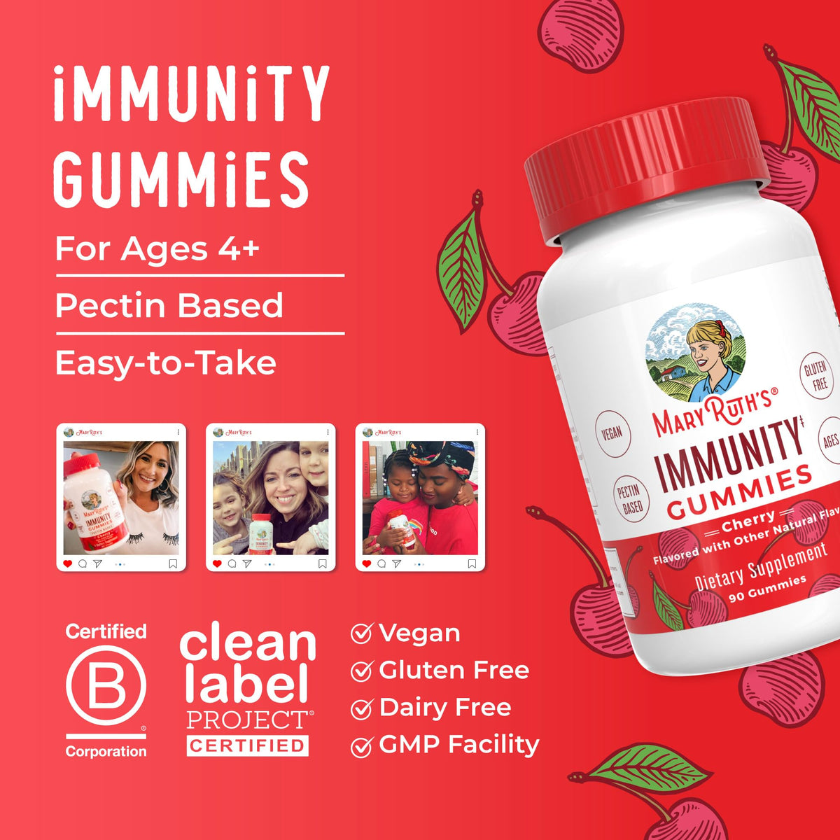 MARYRUTH'S Sugar Free Immunity Gummies