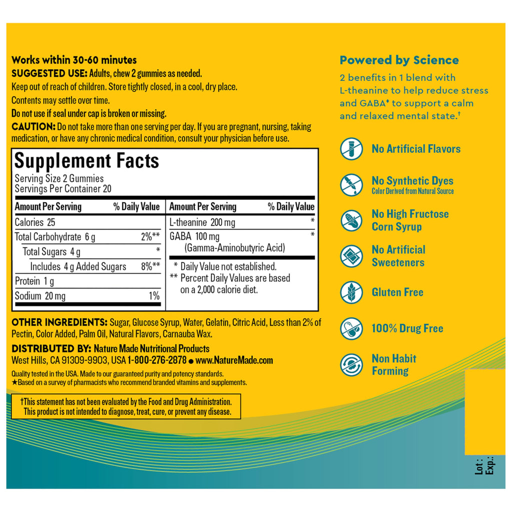 Nature Made Wellblends Stress Relief Gummies - 40 Gummies - image 6