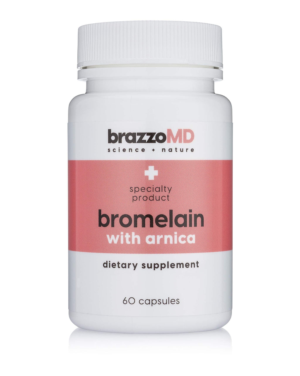 brazmedics brazzoMD Bromelain with Arnica Dietary Supplement - 60 Capsules