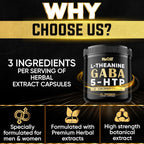 NUQIIT 3in1 GABA L-Theanine 5-HTP Brain Support - 90 Capsules - image 4