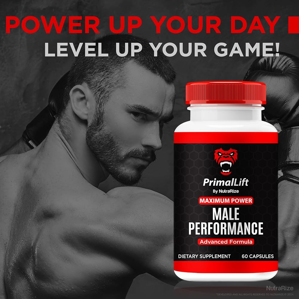 NutraRize PrimalLift Pills Male Performance Support - 60 Capsules - image 4
