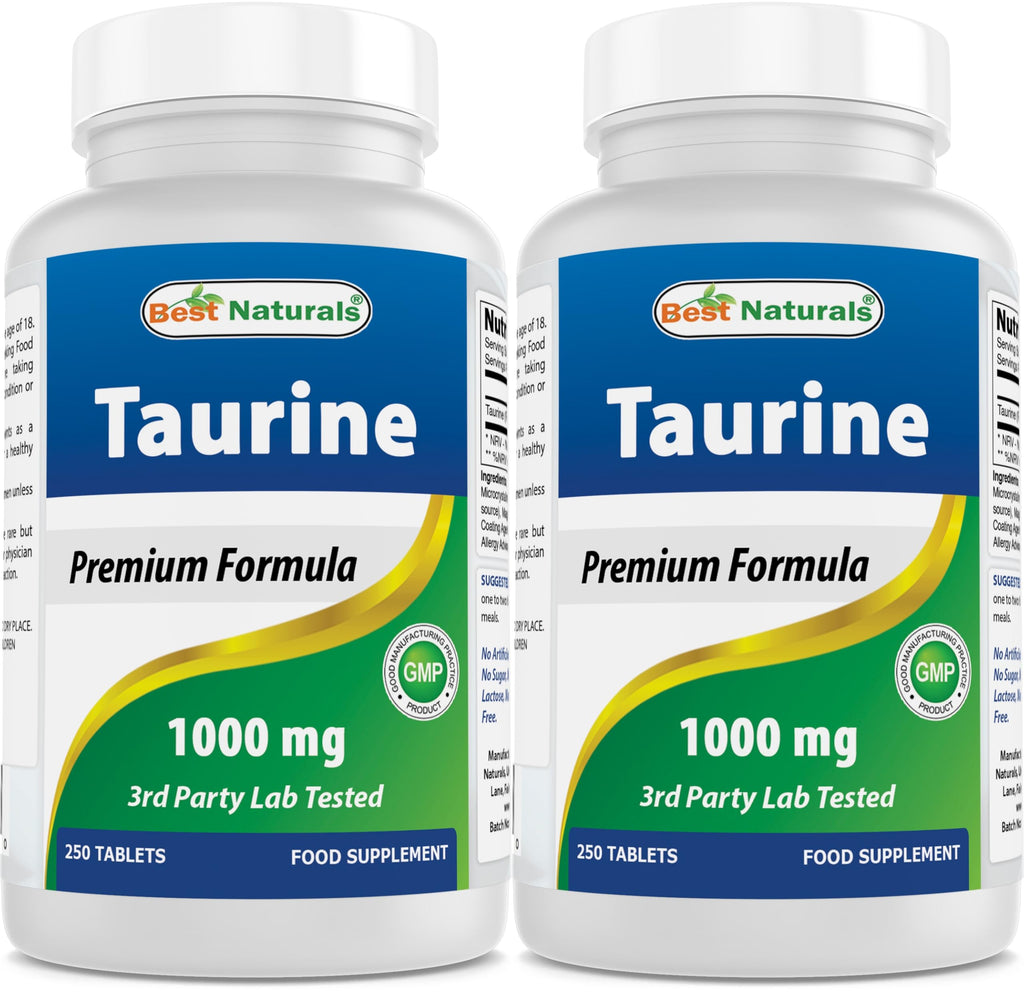 Best Naturals Taurine 1000 mg - 500 Tablets