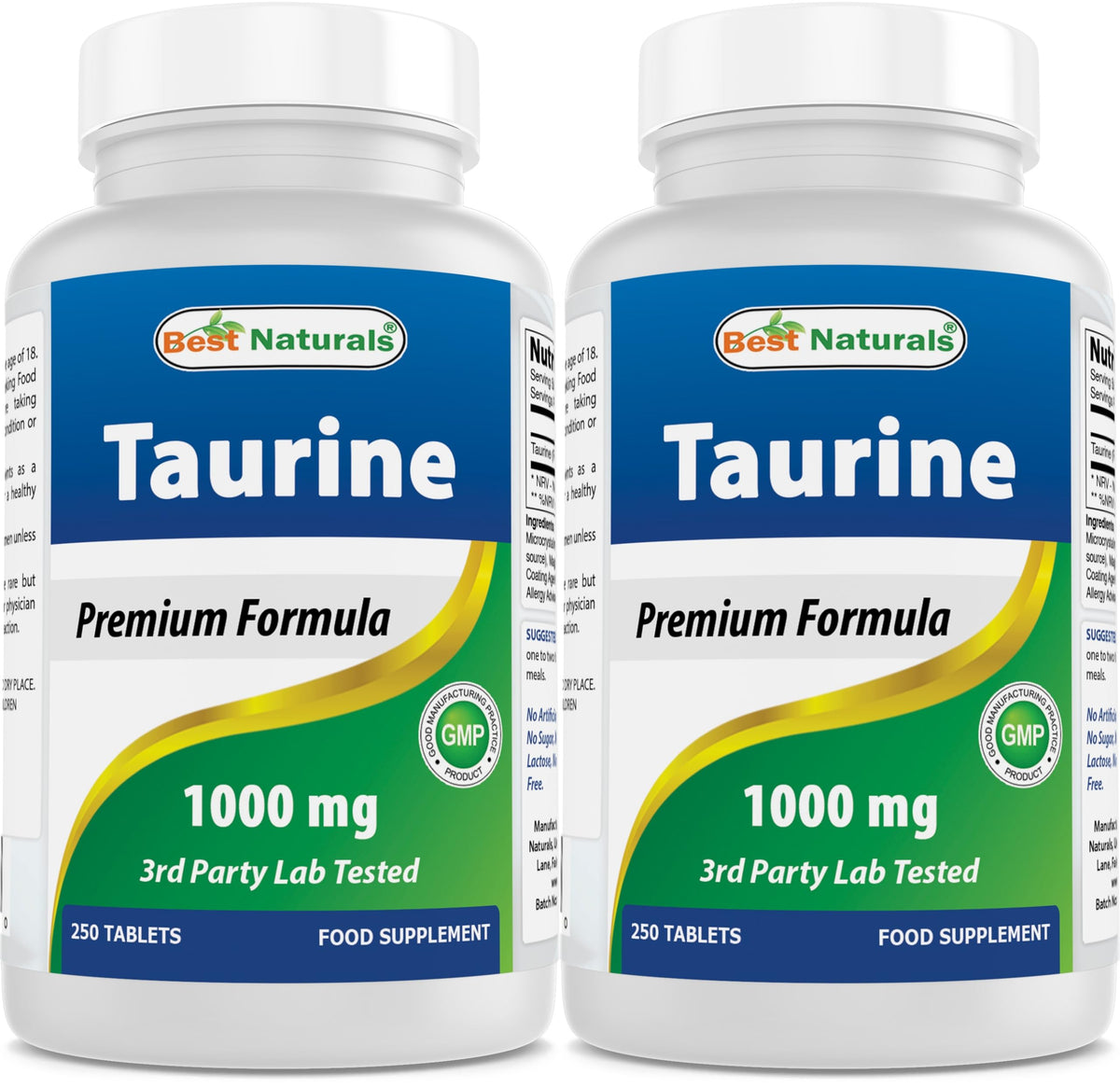 Best Naturals Taurine 1000 mg - 500 Tablets