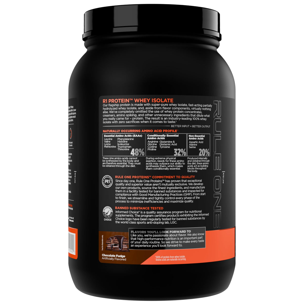 Rule 1 R1 Protein Whey Isolate - with 25g Protein & 6g BCAA