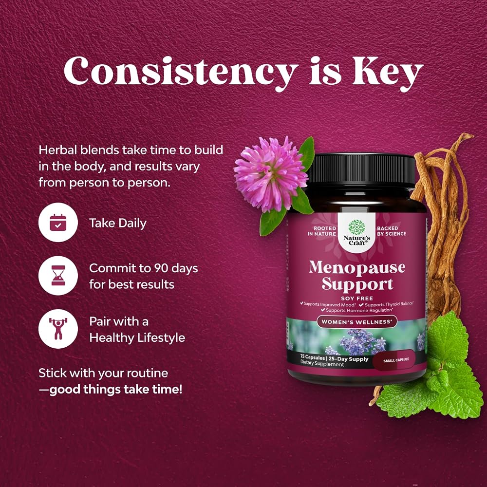 Natures Craft Herbal Menopause Supplement - 75 Capsules - image 2