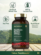 Tahoe Nutritionals Hawthorn Berry Capsules 1695 mg - 250 Count - image 5