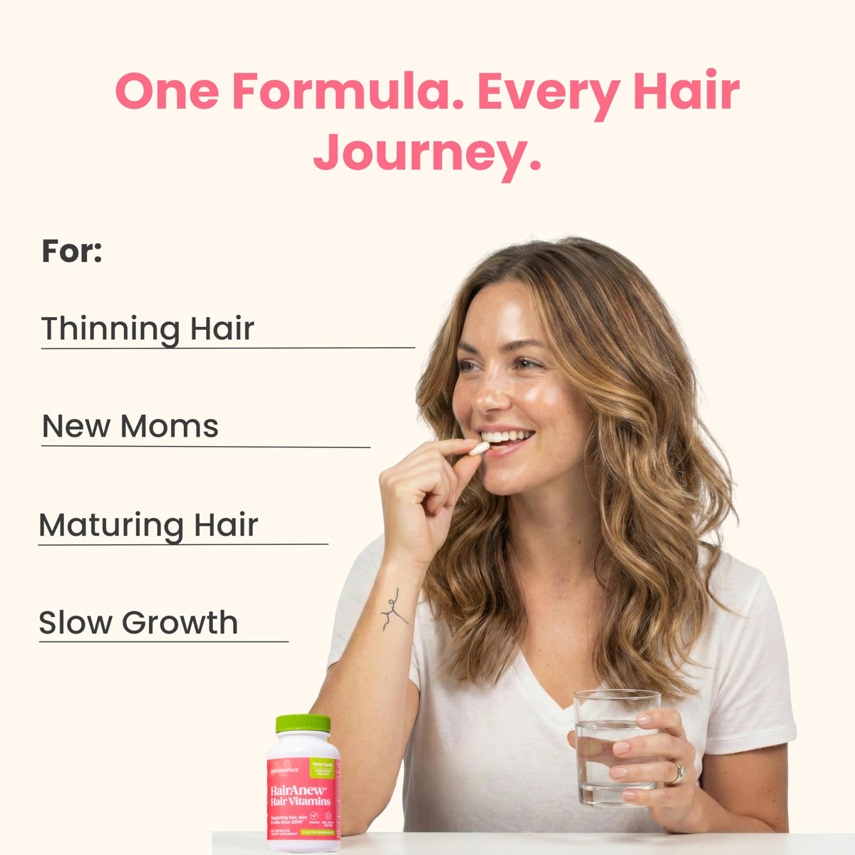 Naturenetics Hair Growth Vitamins for Women & Men - 60 Capsules - image 3