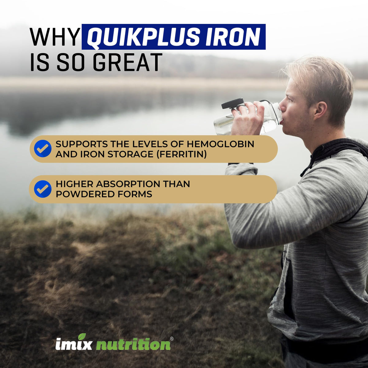 Imix Nutrition QuikPlus Liquid Mineral Supplement for Adults