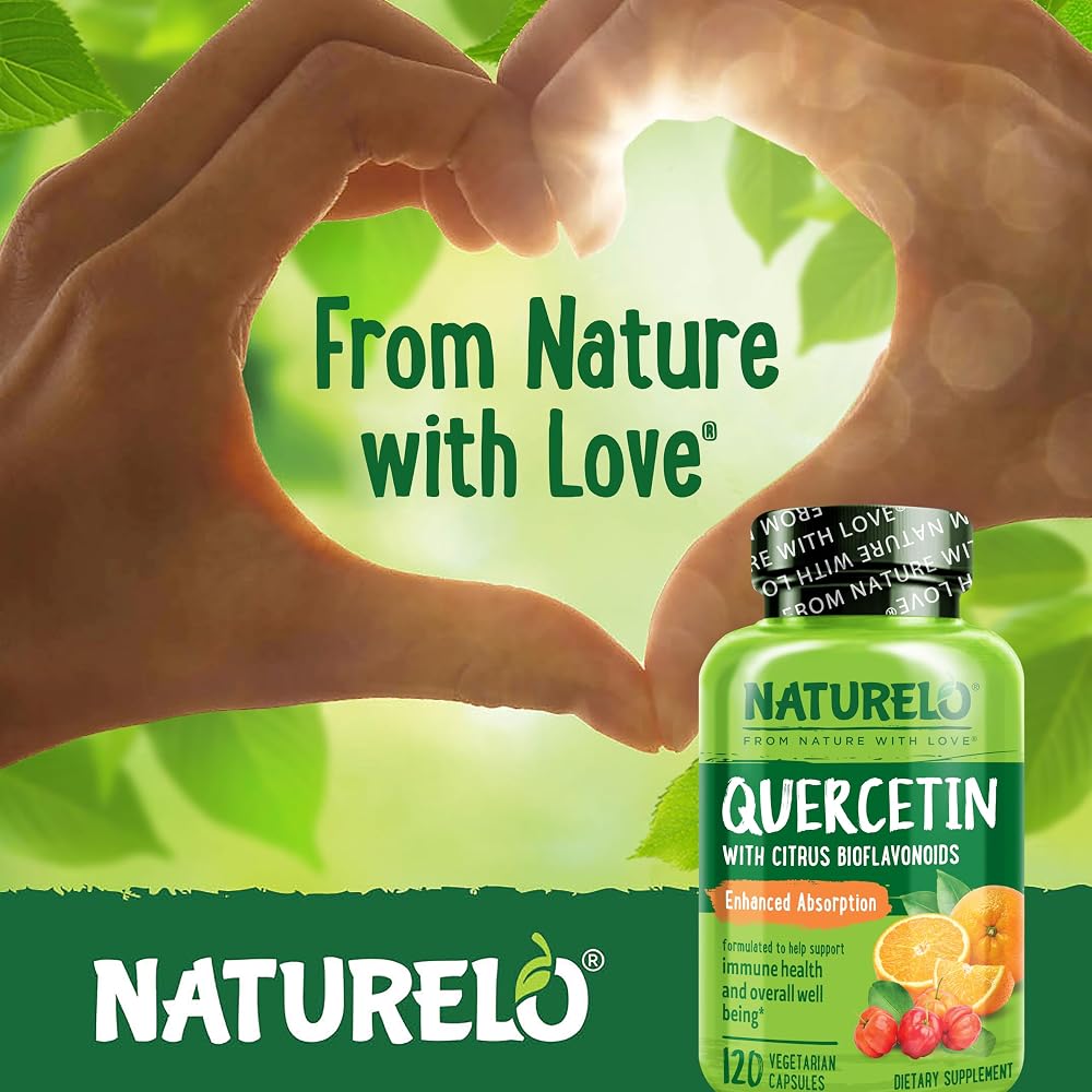 NATURELO Quercetin Citrus Bioflavonoid Complex - 240 Vegetarian Capsules - image 7