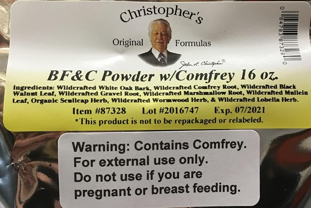 Christopher's Original Formulas BF and C Powder with Comfrey - 1 lb - image 2