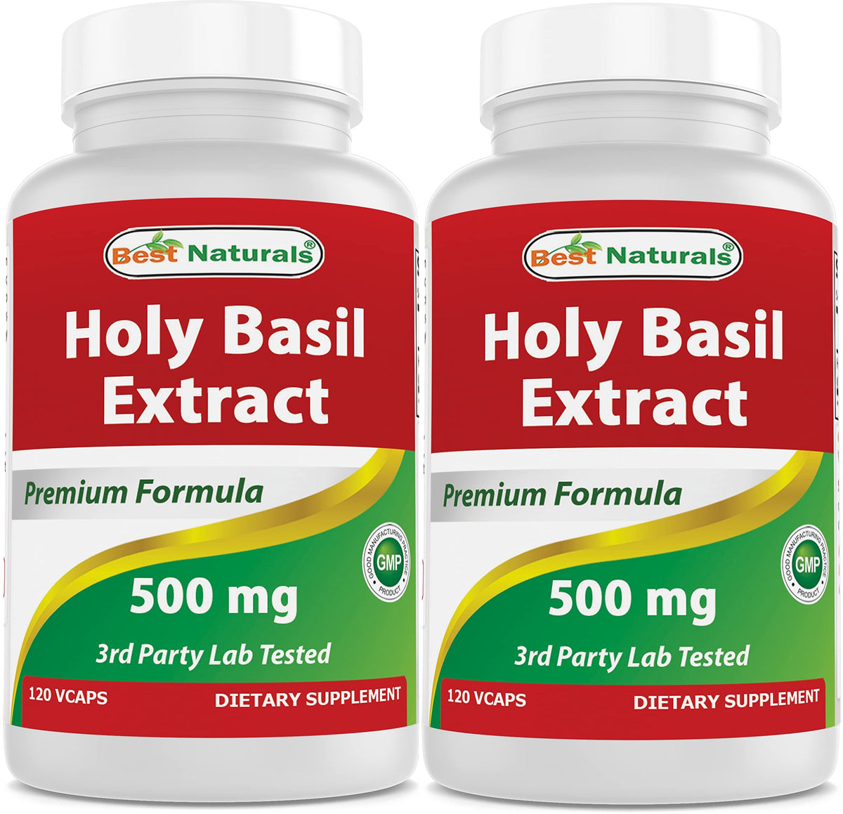 Best Naturals Holy Basil Extract 500 mg - 240 Vegetarian Capsules