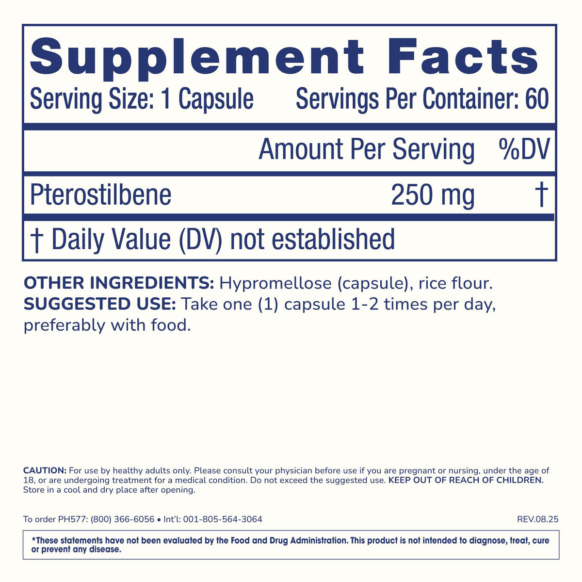 ProHealth Pterostilbene 250mg Antioxidant for Heart & Brain - 60 Capsules - image 6