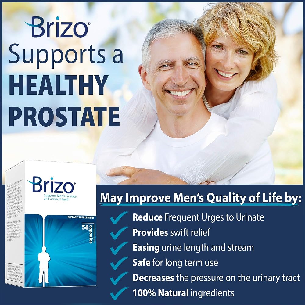 Brizo Prostate Health Herbal Capsules for Men - 56 Count - image 2