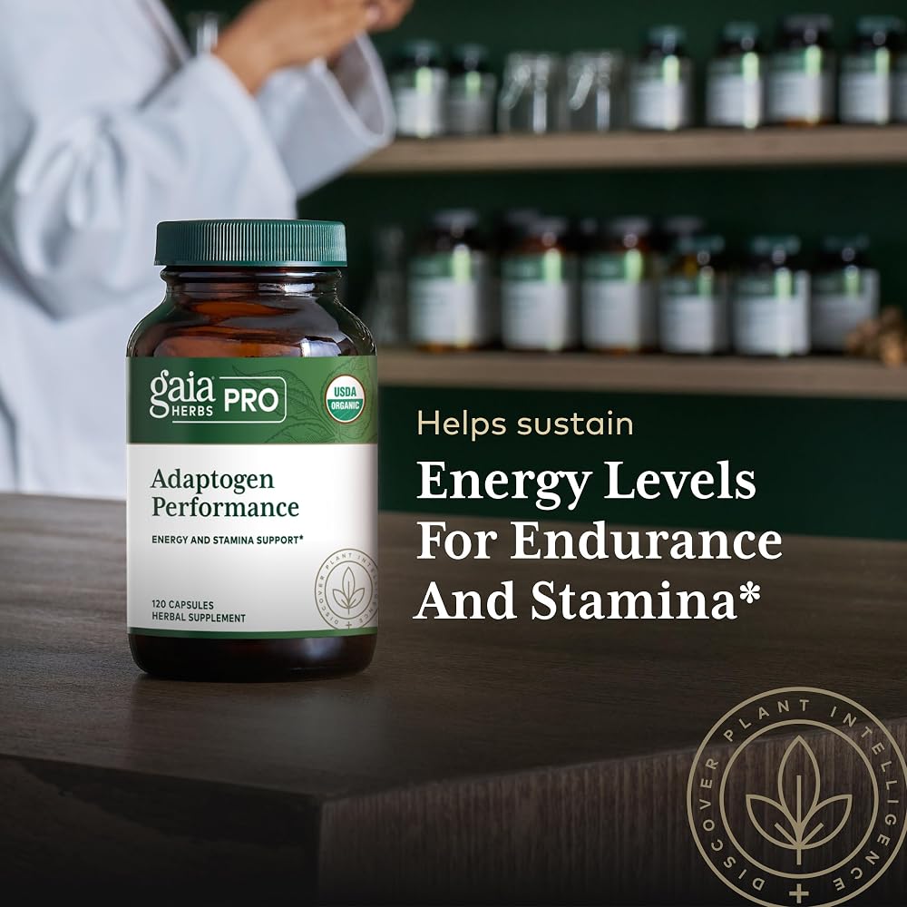 Gaia Herbs PRO Adaptogen Performance Energy Support - 120 Capsules - image 5