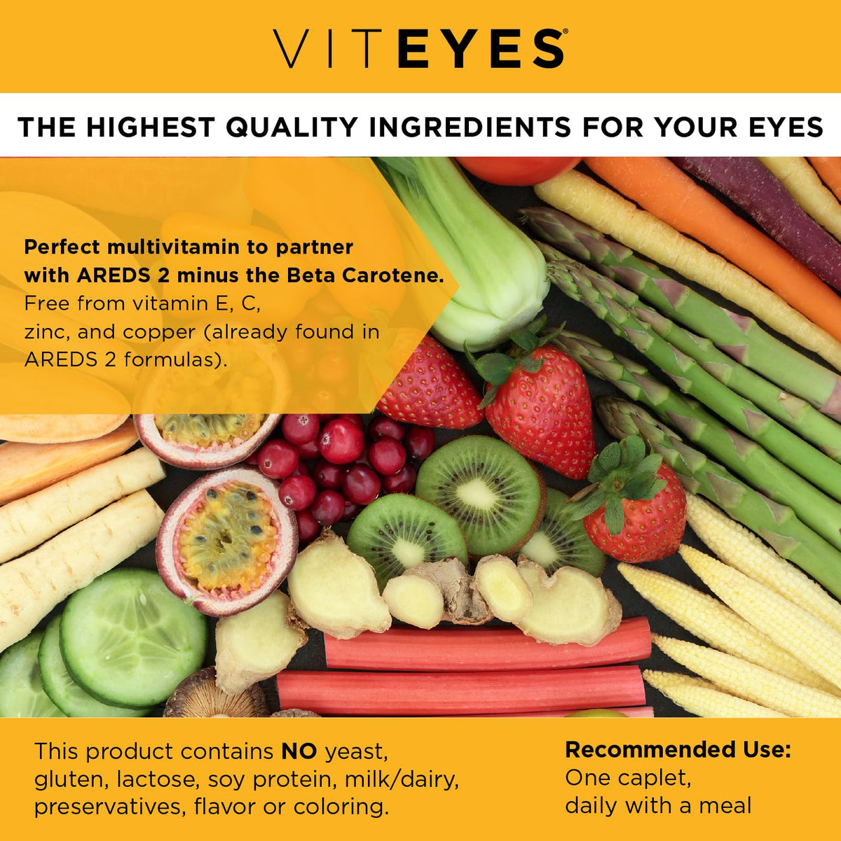 Viteyes Classic AREDS 2 Companion Multivitamin - 90 Caplets - image 3