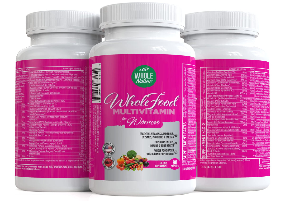 Whole Nature Whole Food Multivitamin for Women - 90 Capsules - image 5
