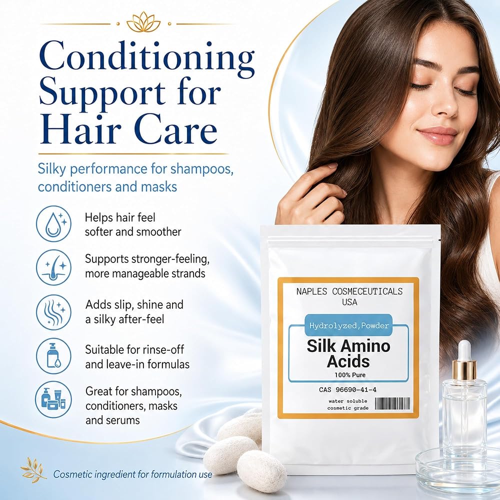 Naples Cosmeceuticals Hydrolyzed Silk Amino Acid Powder - 4 oz - image 4