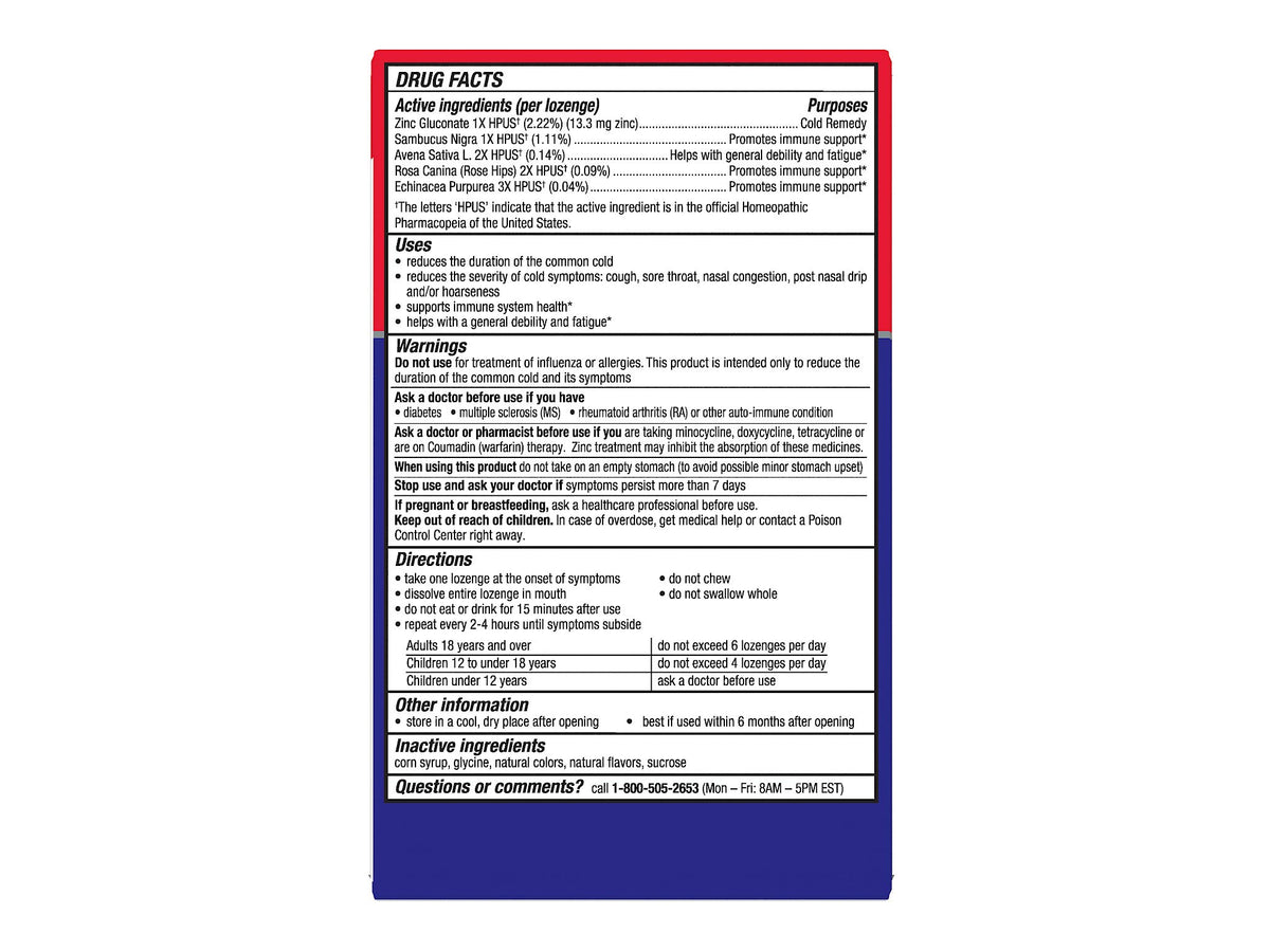 Cold-Eeze Plus Defense Zinc Lozenges, Citrus Elderberry - 25 Count - image 2