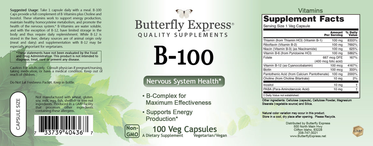 Better Health Vitamin B 100 Complex - 100 Capsules - image 2