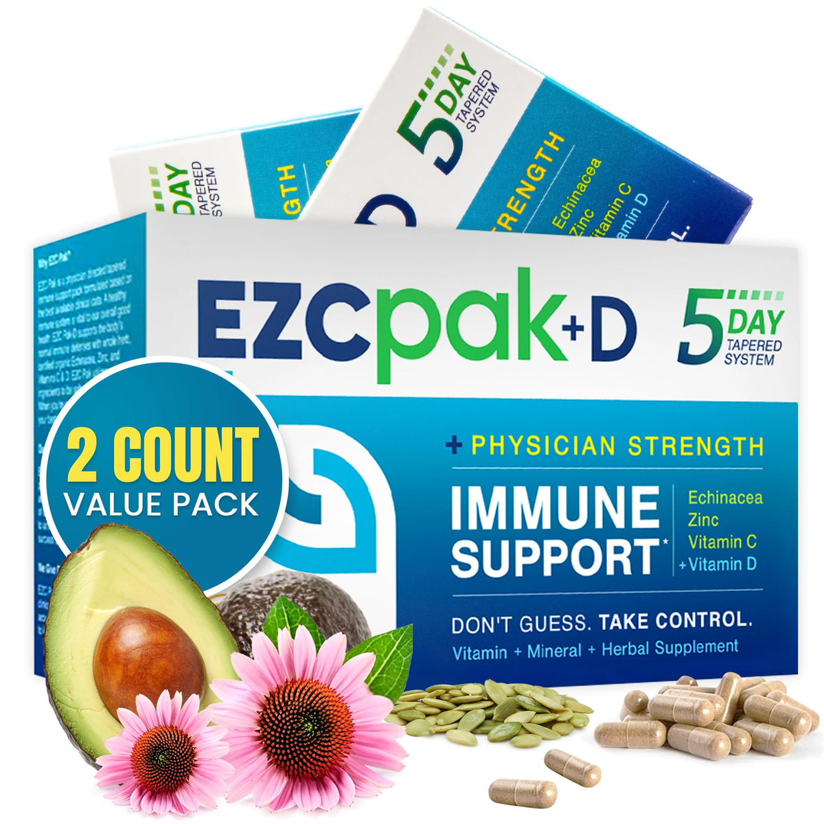 EZC Pak 5-Day Immune System Booster with Echinacea