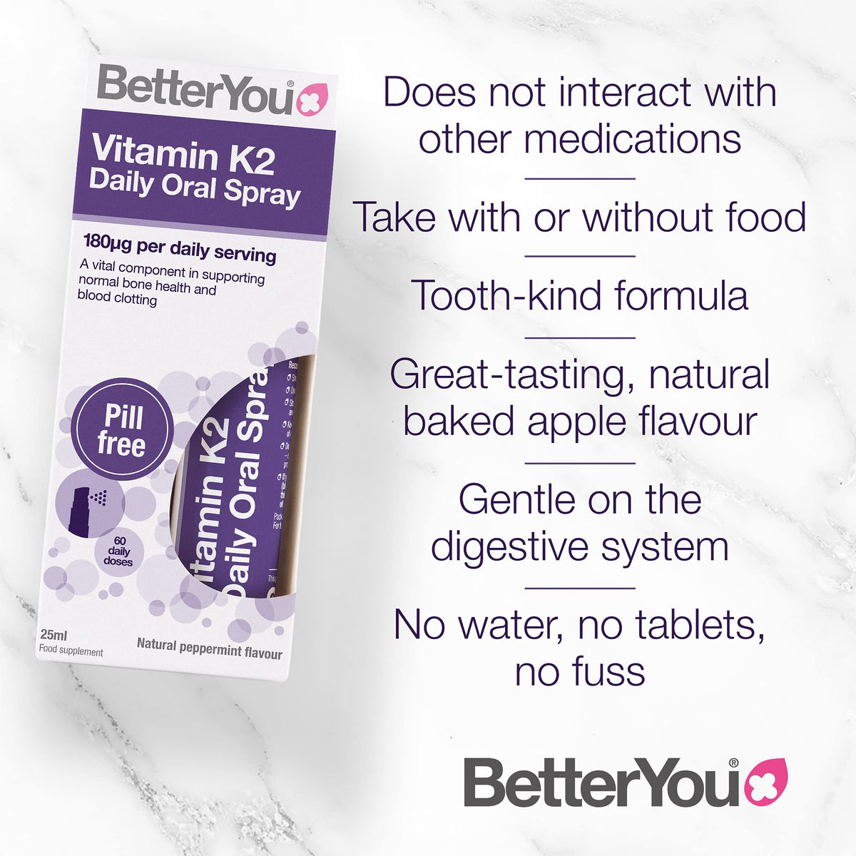 BetterYou Vitamin K2 Daily Oral Spray - 25ml - image 5