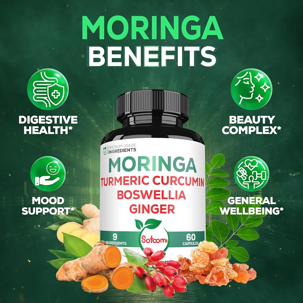 Satoomi 9in1 Moringa Capsules - 60 Count - image 5