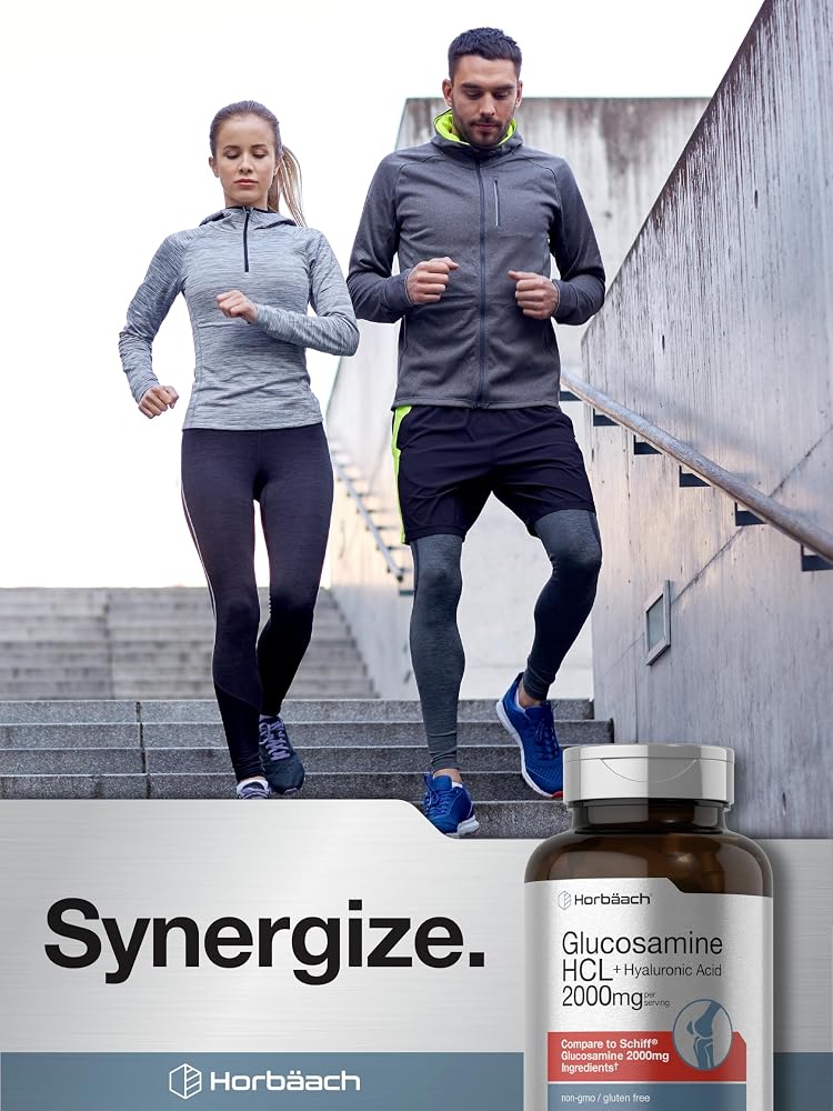 Horbäach Glucosamine HCL with Hyaluronic Acid 2000mg - 120 Caplets - image 7