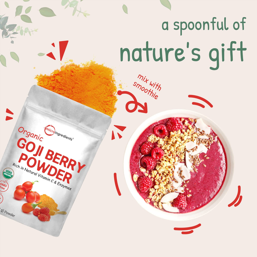 Micro Ingredients Organic Goji Powder - 16 Ounces - image 5