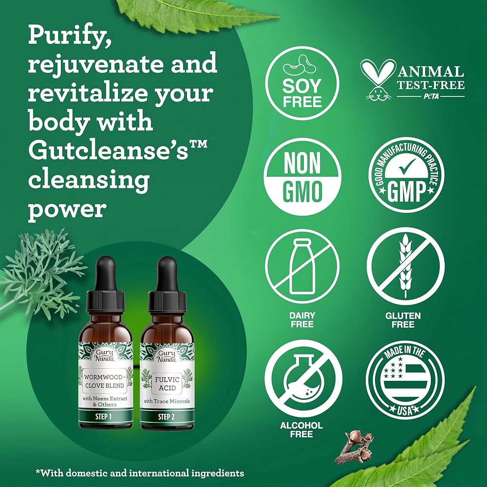 GuruNanda Gutcleanse 2-Step Kit Digestive Supplement - 2 Fl Oz - image 9