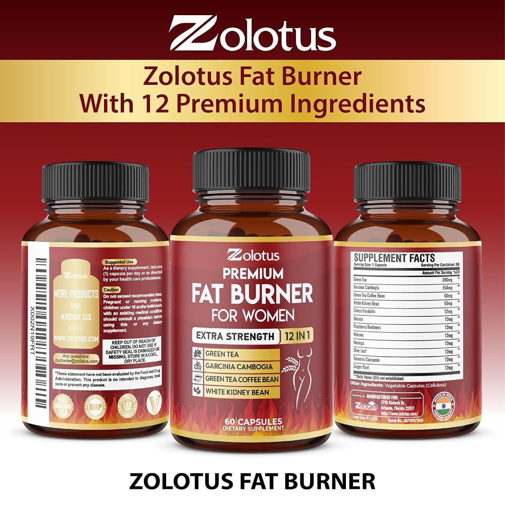 Zolotus Weight Loss Pills for Women Metabolism Booster - 120 Capsules - image 7