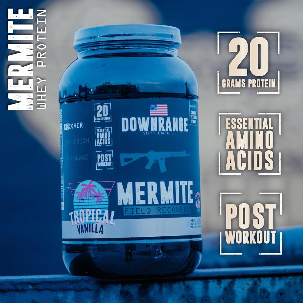 DownRange Mermite Whey Protein Powder Post Workout - 30 Servings - image 2