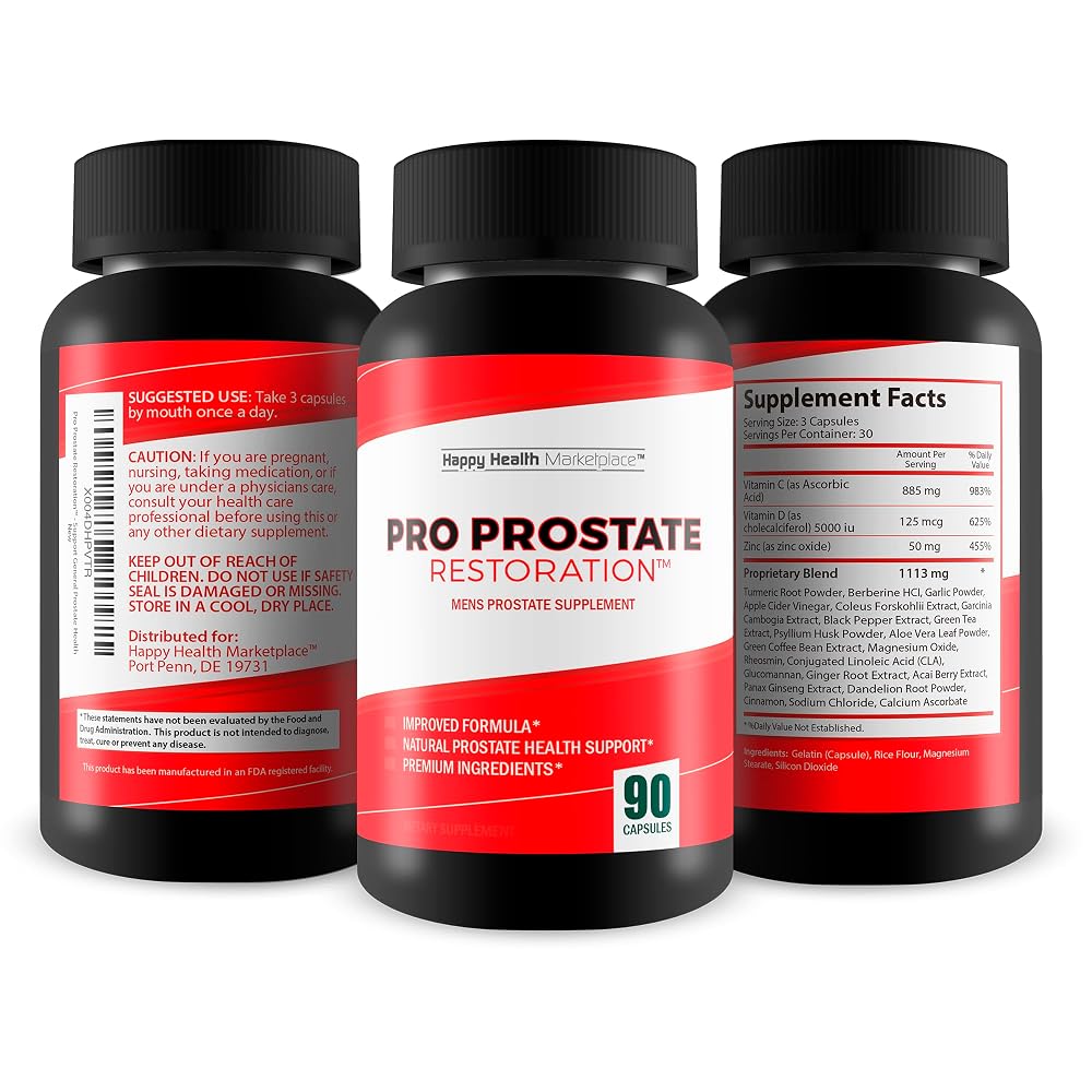 Happy Health Marketplace Pro Prostate Restoration - 90 Capsules - image 4