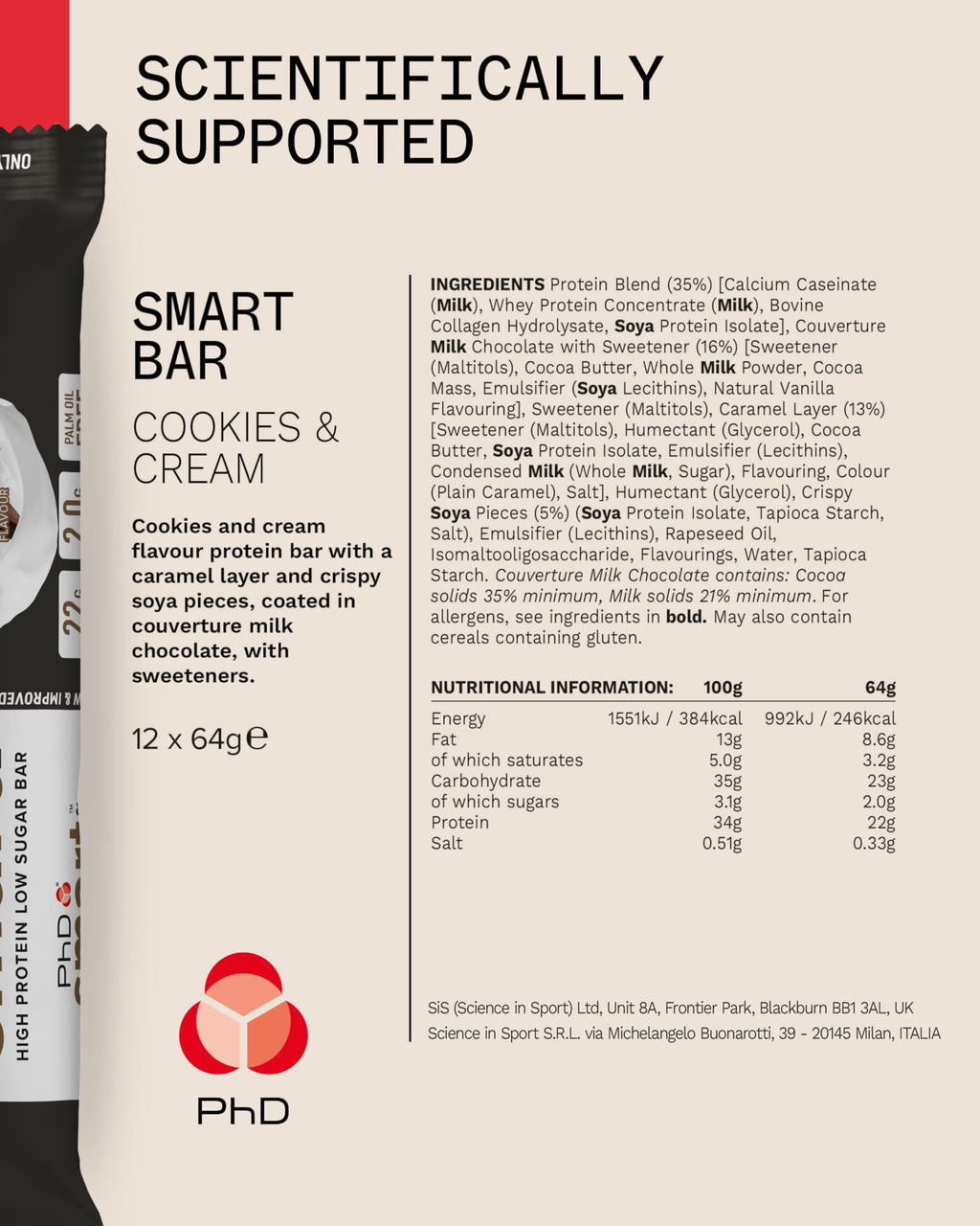 PhD Nutrition Smart Bar High Protein Cookies - 12 Count - image 4