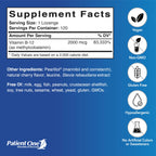 Patient One Vitamin B12 Methylcobalamin 2,000 mcg - 120 Lozenges - image 2