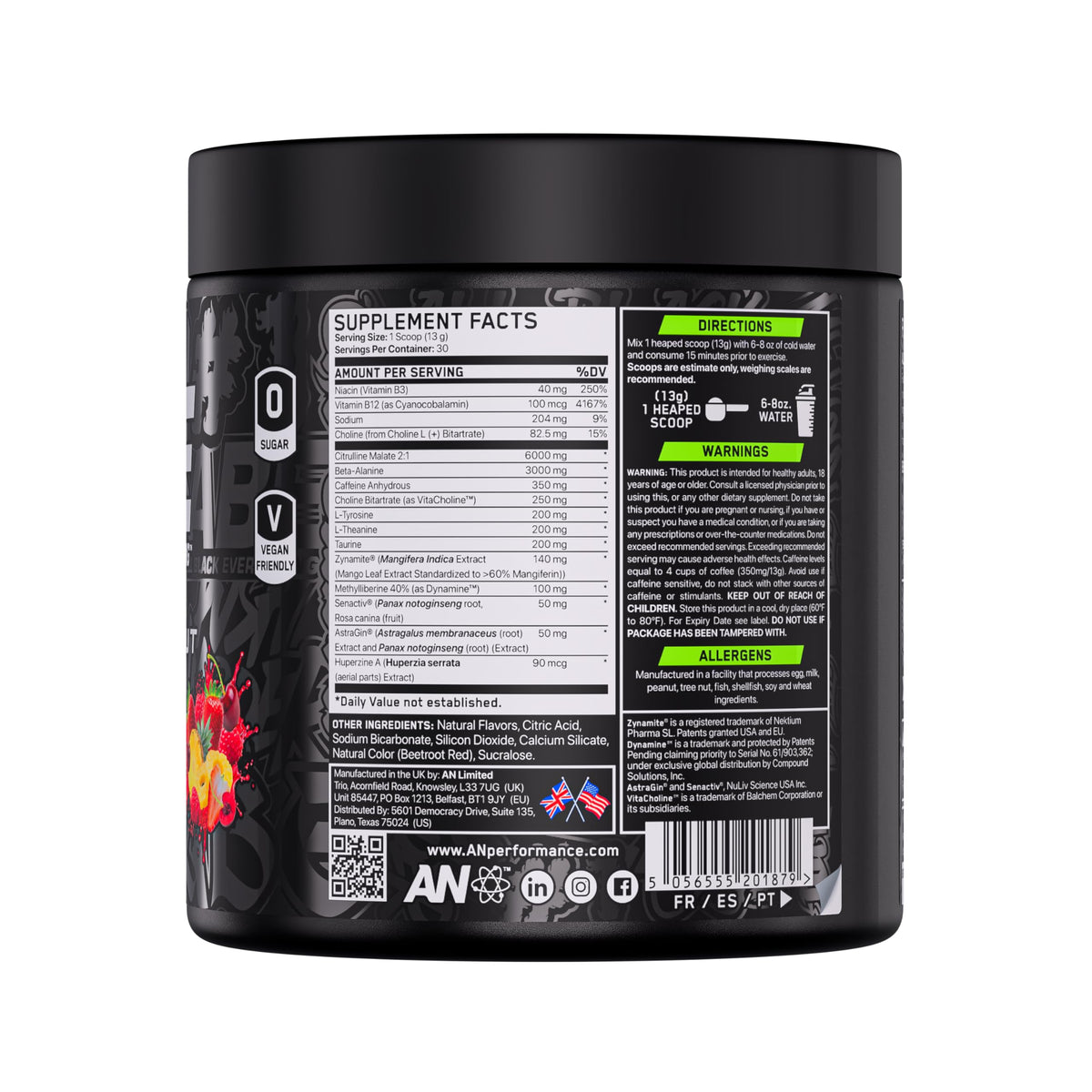 ABE all black everything All Black Everything Pre Workout Powder