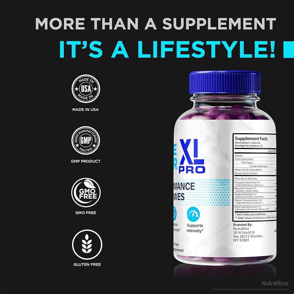 NutraRize Prime Vigor XL Pro Male Gummies - 180 Gummies - image 5