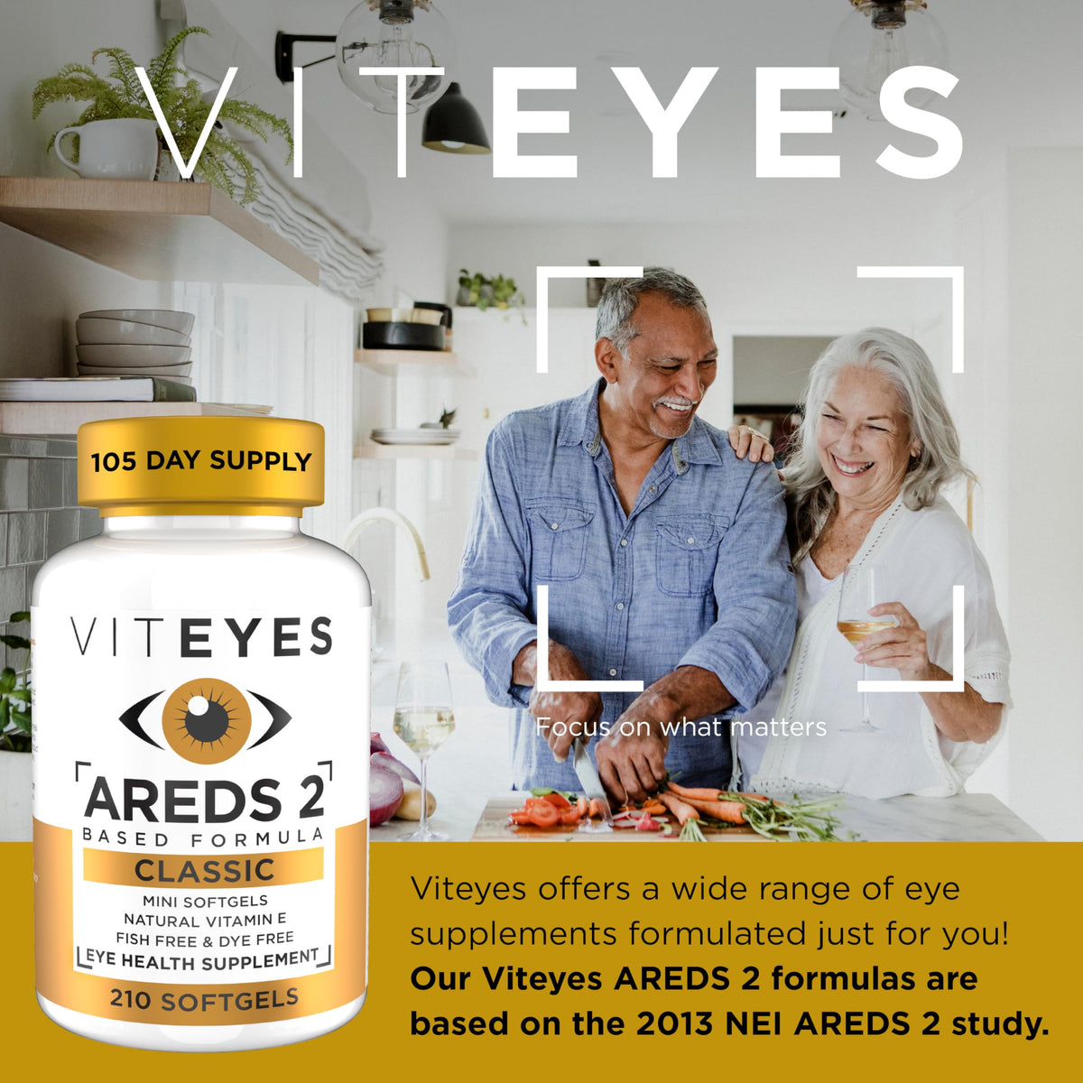 Viteyes AREDS 2 Classic Macular Health Formula - 210 Softgels - image 2