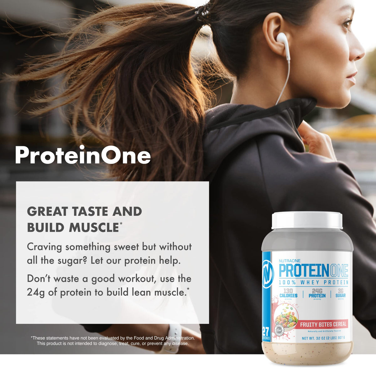 NutraOne ProteinOne Whey Protein Powder