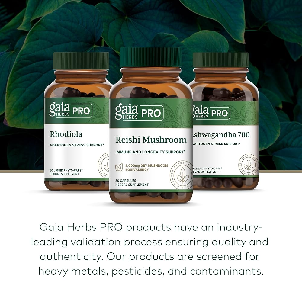 Gaia Herbs PRO Reishi Mushroom Immune Support - 60 Capsules - image 6