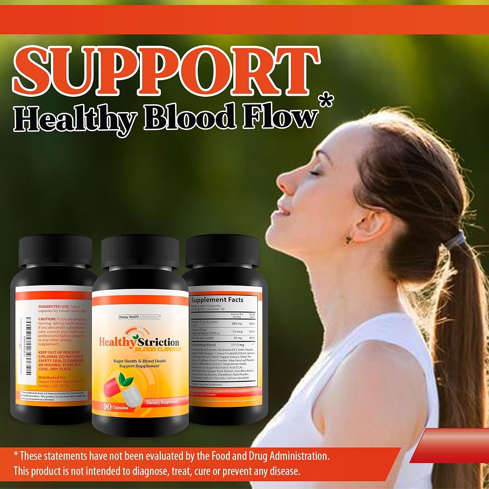 Happy Health Marketplace Healthy Striction Blood Cleanser - 90 Capsules - image 5