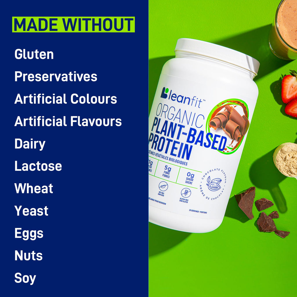 LeanFit Organic Plant-Based Protein Powder Chocolate - 18 Servings - image 5
