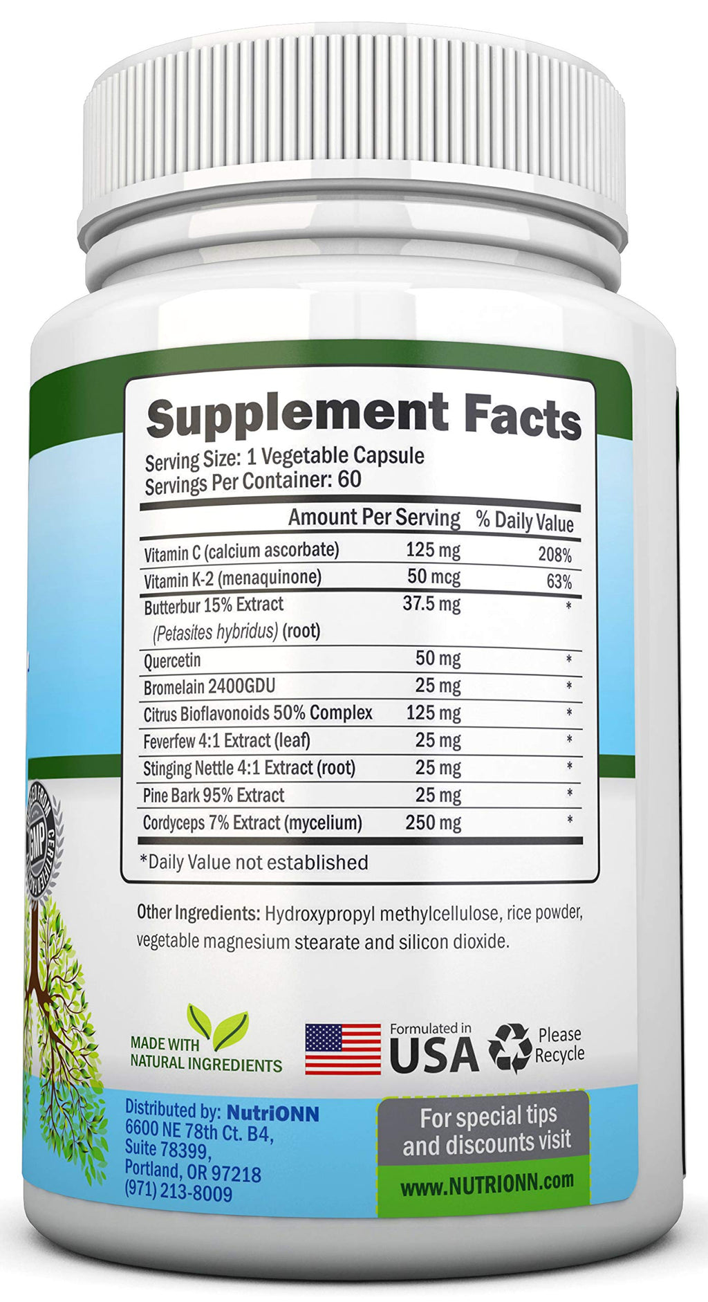 NutriONN Lung Detox and Cleanse Herbal Supplement - 60 Capsules - image 5