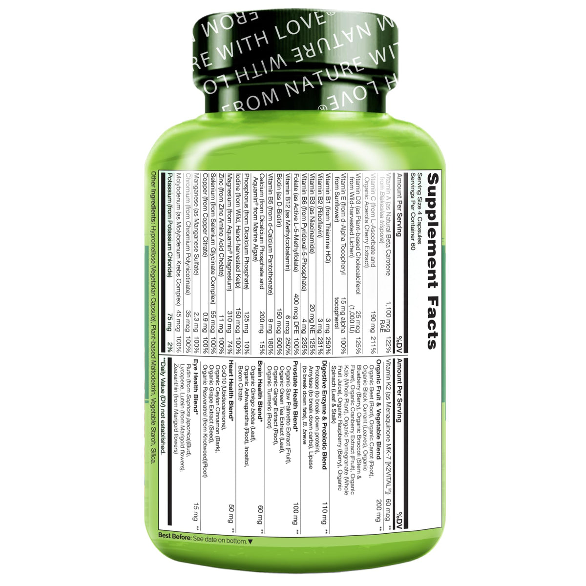 NATURELO Men's Multivitamin 50+ - 240 Vegetarian Capsules - image 7