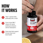Force Factor MK-7 Vitamin K2 100mcg Bone Support - 60 Capsules - image 4