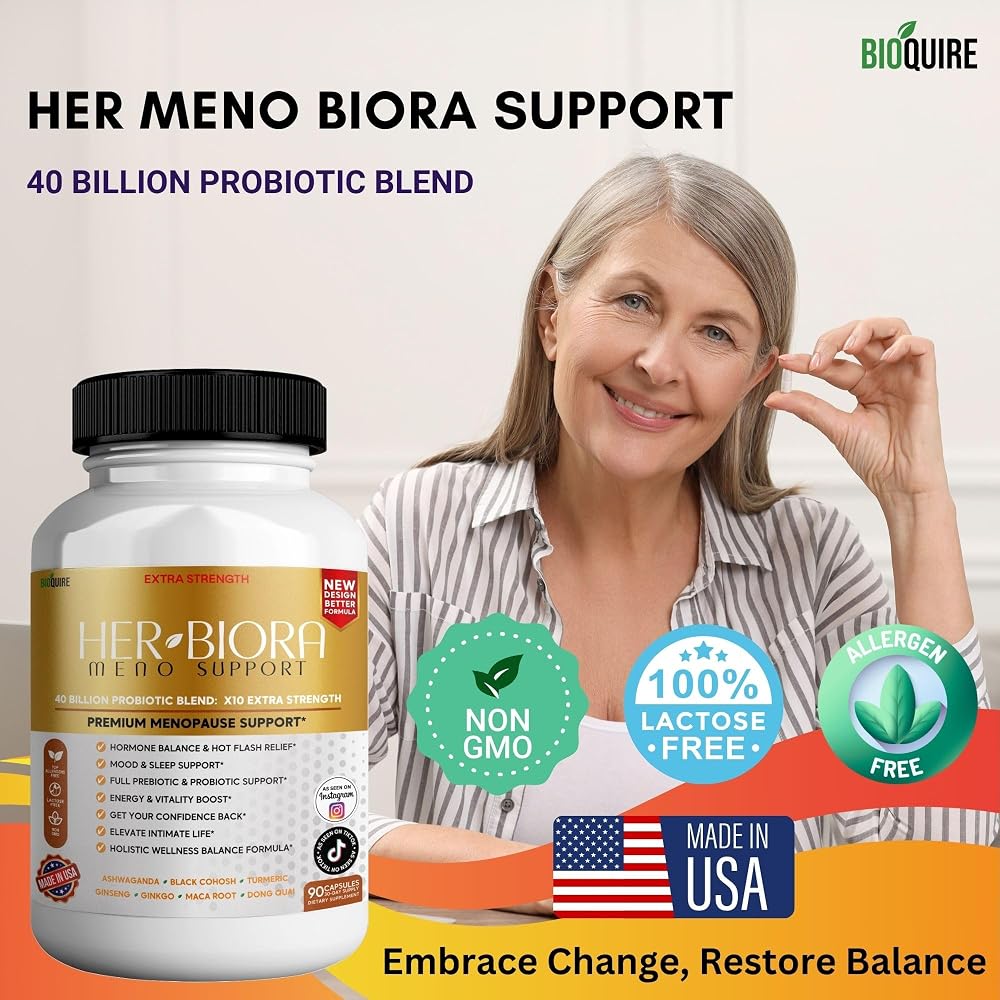 BIOQUIRE Her Biora Meno Support Menopause Probiotic - 180 Capsules - image 4
