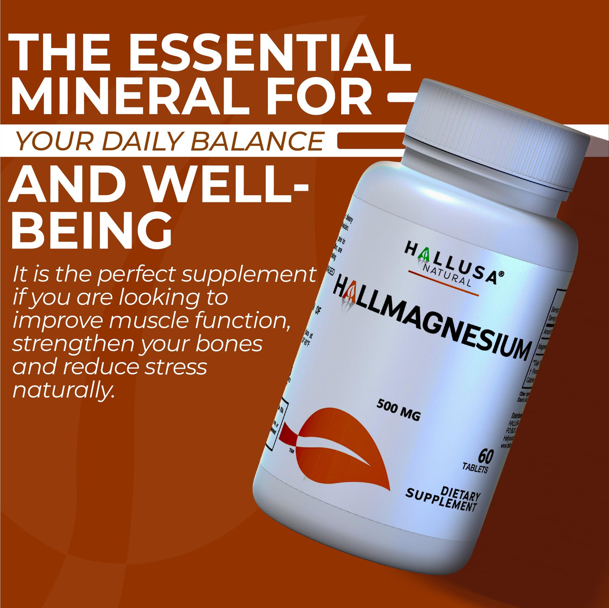 Hallusa Natural Magnesium Oxide 500 mg - 60 Capsules - image 6