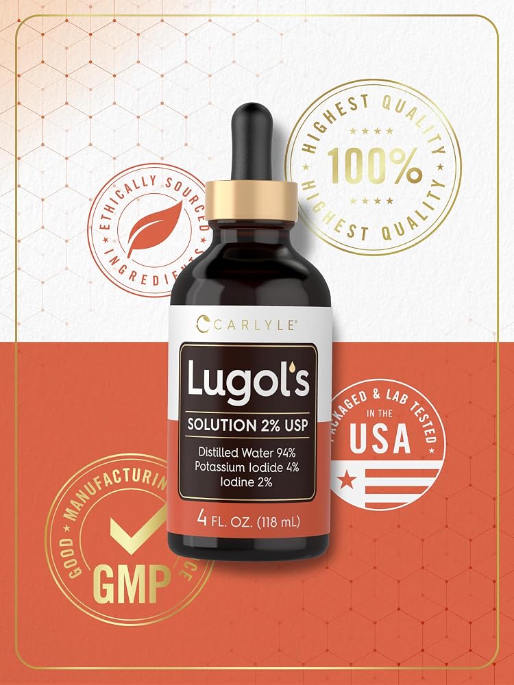 Carlyle Lugol's Iodine 2% Liquid - 4 fl oz - image 6