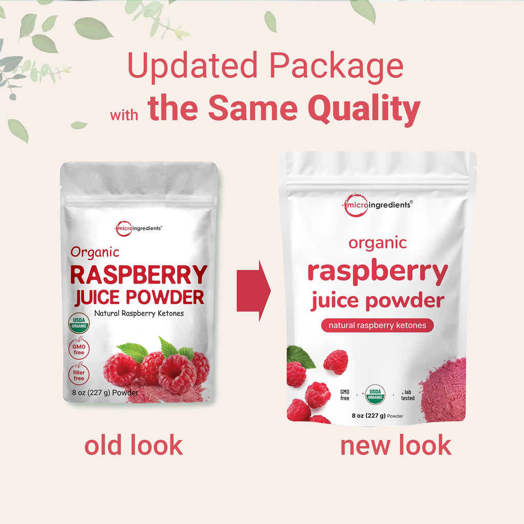 Micro Ingredients Organic Raspberry Juice Powder - 8 oz - image 3