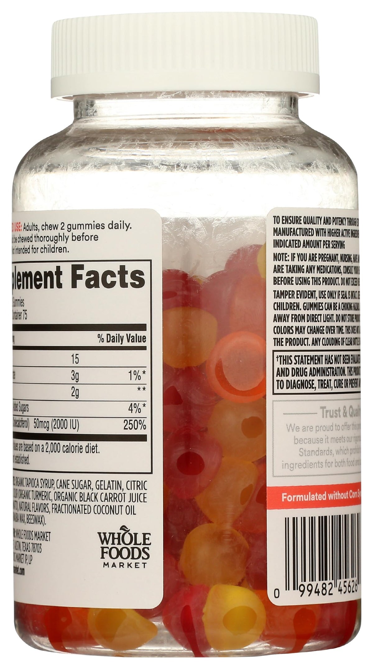 365 by Whole Foods Market Vitamin D3 Gummies - 150 Count - image 2